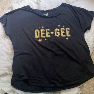 Dee gee gold sparkle shirt